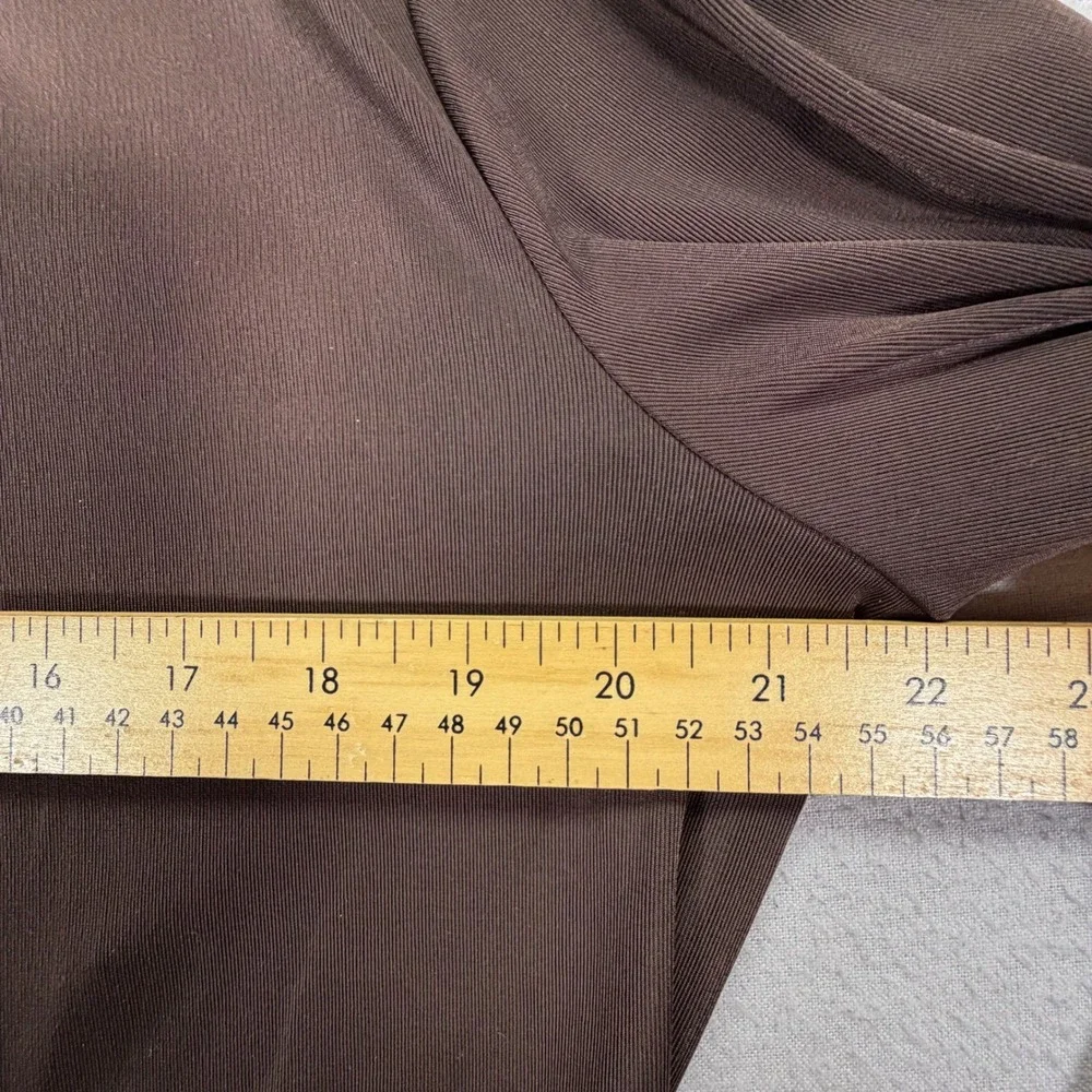 Chicos Women Cardigan Relaxed Brown Open Front Shawl Collar Size 2
